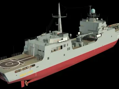 Ivan Gren Landing Ship bdk 11711 3D model