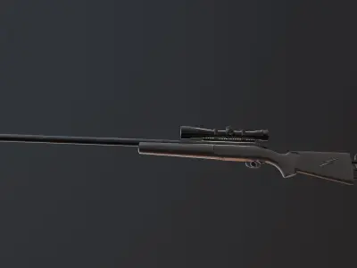M24 Gun Low-poly 3D model