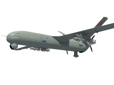 ANKA TURKISH UAV DRONE IHA 3D model