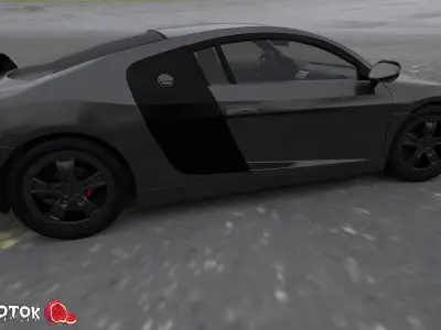 Audi2008 audi sports car Free low-poly 3D model