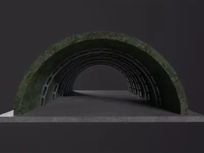 Hangar 3D Model Low-poly 3D model