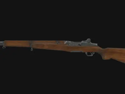 M1 Garand Low-poly 3D model
