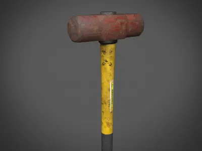 Apocalyptic Sledgehammer - PBR and Game Ready Low-poly 3D model