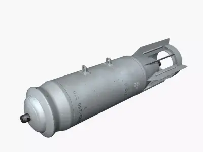 FAB250 Soviet Russian Aircraft Bomb Game Ready PBR Low-poly 3D model