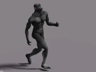 chimpanzee animated Free 3D model