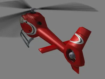Colibri V5 Helicopter Low-poly 3D model