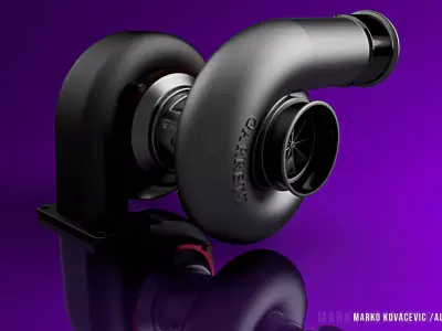 Turbocharger turbo 3D model