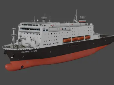 Training Ship PATRIOT STATE 3D model Low-poly 3D model