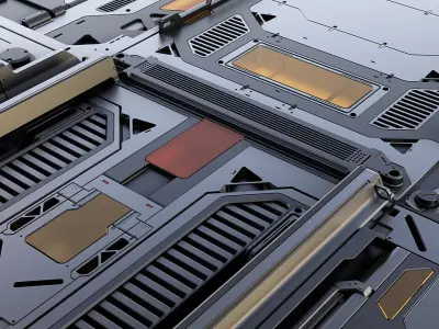 Sci-Fi Panels Pack vol 6 Alpha 3D model