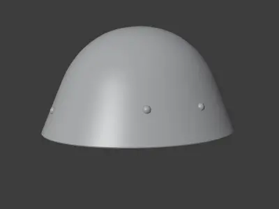 Czechoslovakian Army VZ32 Helmet  Low-poly 3D model