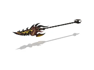 Infernal Spear Low-poly 3D model