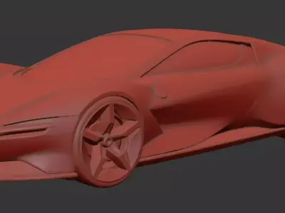 AI-Generated Concept Car - model 1 3D model