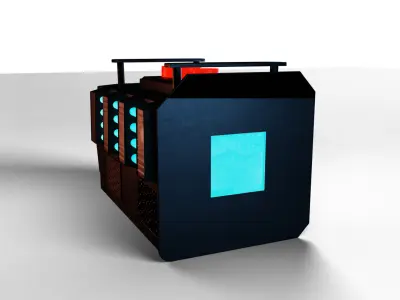 Explosive Device Art Model Low-poly 3D model