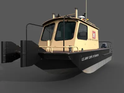 SeaArk Little Giant 25 Low-poly 3D model