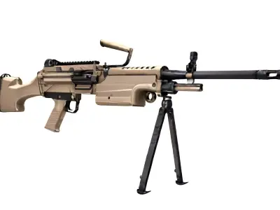FN M249S weapon 3D model