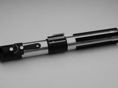 Darth Vader lightsaber Low-poly 3D model
