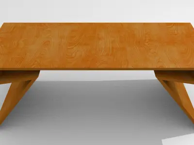 Modern table Free 3D model