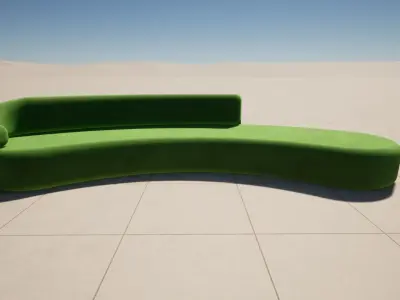 Curve Sofa Free 3D print model purchase