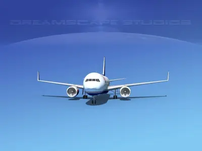 Boeing 767-300 US Jet 3D model