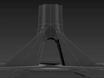 azadi-tower Low-poly 3D model
