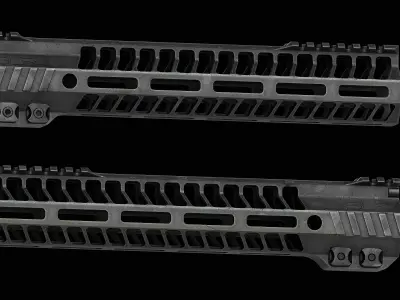 SLR Rifleworks HELIX M-LOK Handguard Low-poly 3D model