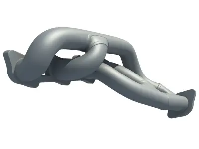 3D Exhaust Manifolds of Engine 633 3D model