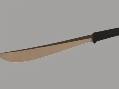 Machete knife Free low-poly 3D model