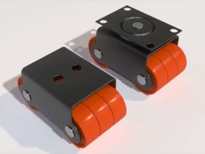 Sixer Wheel Caster 3D model