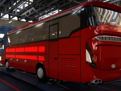 Indonesian bus Laksana All new Legacy SR2 Free 3D model