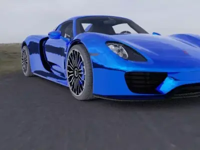 porsche 918 spyder Free low-poly 3D model