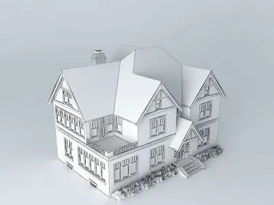 An old Tudor House Free 3D model