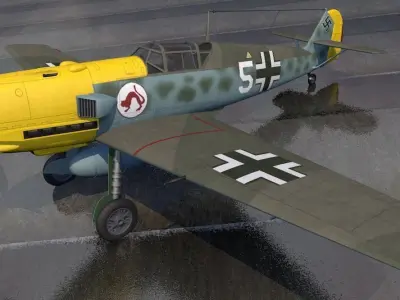 Messerschmitt Bf-109 E-3 Emil 3D model