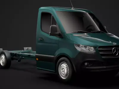 Mercedes Sprinter Chassis Single Cab L2 FWD 2020 3D model