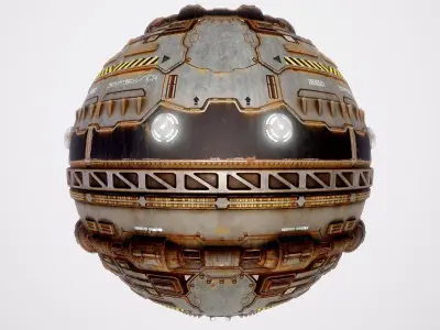 PBR Sci-Fi Texture Pack 01 Low-poly 3D model