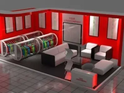 Advertisement Stall 1 3D model