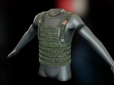 Vimpel Chest Rig Low-poly 3D model
