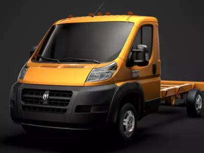 Ram Promaster Chassis Truck Single Cab 3800 WB 2019 3D model
