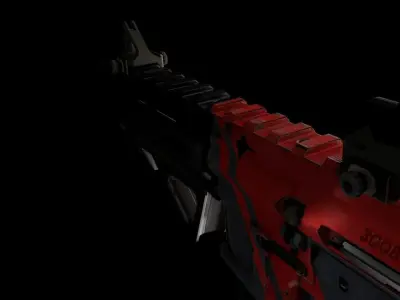 AAC Honey Badger Gun Free low-poly 3D model