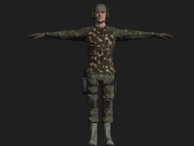 Commandos Pack 9 Military Commando Characters 3D model