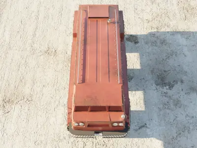 ZIL-E167 soviet monster truck - free model Free low-poly 3D model