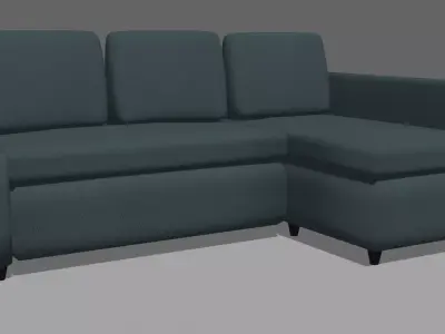 Modern Couch Free low-poly 3D model