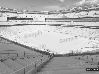 MetLife Stadium - New Jersey USA Low-poly 3D model