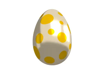 Dinosaur Egg v2 Pack Low-poly 3D model