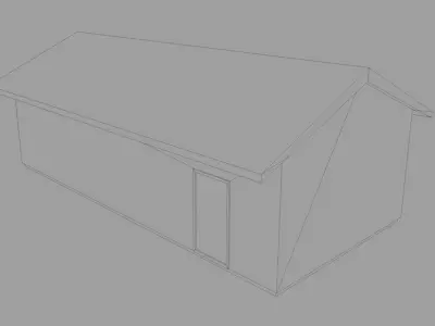 B Hut Military Berthing Free low-poly 3D model