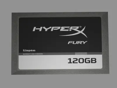 Kingston120GB hyperx fury ssd Free 3D model