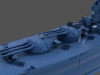 BATTLESHIP YAMATO - Commercial license - 1-200 scale 3D print model