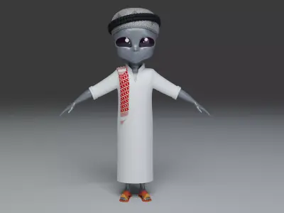 Arab Alien 3D model