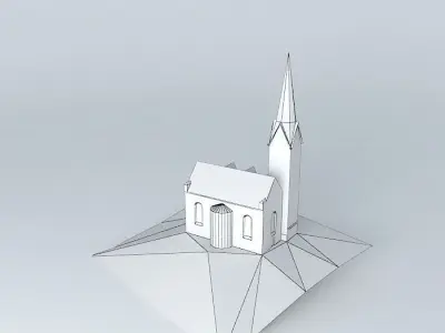 Hallstatt church Free 3D model