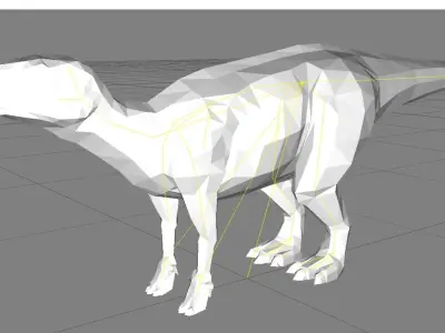 dino model 01 Free low-poly 3D model