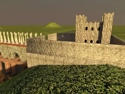 Fantasy Castle 3Ds Max Modelling 3D model